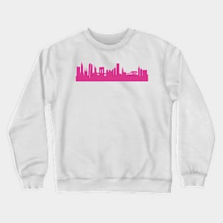 New York skyline pink Crewneck Sweatshirt